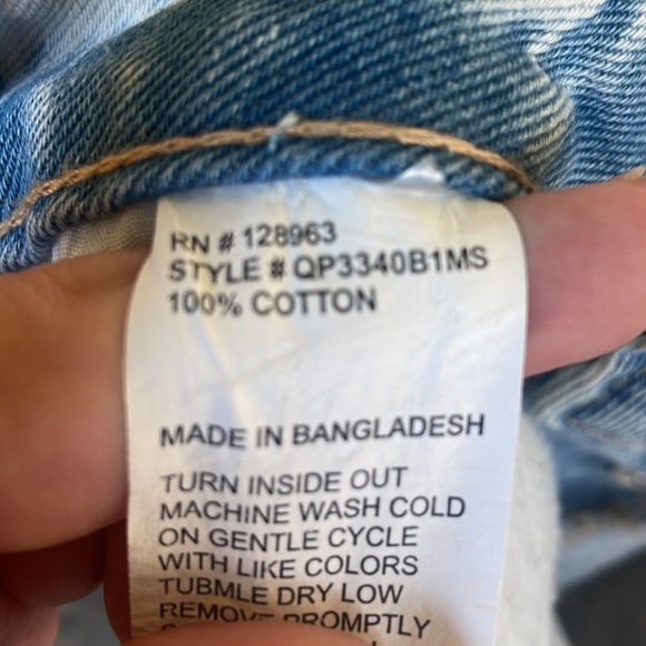 Ban jara Distressed denim Jean shorts size 28 Raw hem - Picture 7 of 7